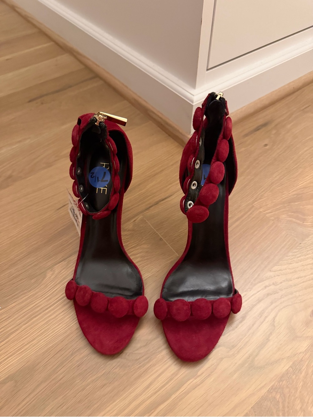 Brand New Raye Burgundy Heels size 7.5
